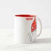 Sarcastic Meowy Xmas Cat Tasse (VorderseiteRechts)