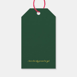 Sarcastic Minimalist Holiday Gift Tag Geschenkanhänger