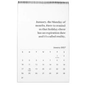 Sarcastic Monochrome Calendar Kalender (Jan 2027)