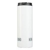 Sarcastic New Year Resolution Thermal Tumbler Thermosbecher (Rückseite)