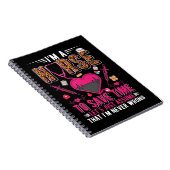 Sarcastic Nurse Leopard Print Funny Nursing Notizblock (Rechte Seite)