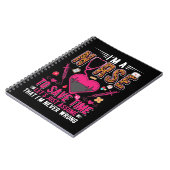 Sarcastic Nurse Leopard Print Funny Nursing Notizblock (Linke Seite)