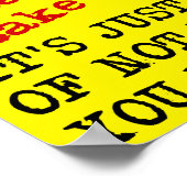 Sarcastic Offense Funny Poster Sign Quotes Redewen (Ecke)