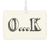 Sarcastic OK Autolufterfrischer (Rückseite)