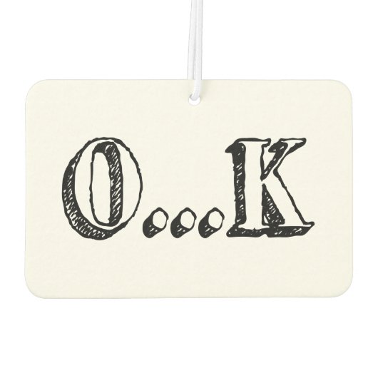 Sarcastic OK Autolufterfrischer (Rückseite)