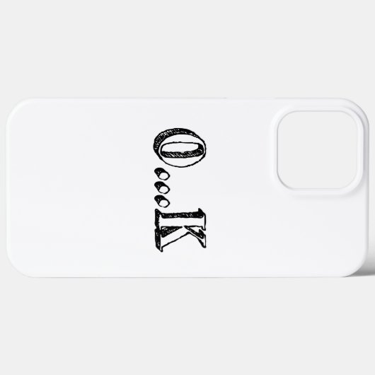 Sarcastic OK Case-Mate iPhone Hülle (Rückseite (Horizontal))