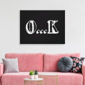 Sarcastic OK Leinwanddruck (Insitu (Wohnzimmer))