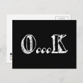Sarcastic OK Postkarte (Vorne/Hinten)