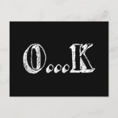 Sarcastic OK Postkarte (Vorderseite)