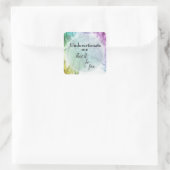 Sarcastic One Liner inspirierende Zitataufkleber Quadratischer Aufkleber (Tasche)