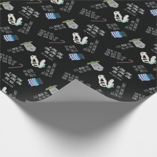 Sarcastic Over the Hill Gift Wrap Geschenkpapier (Ecke)