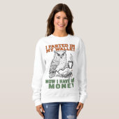 Sarcastic Owl Fart Joke Sweatshirt (Vorne ganz)