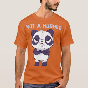 Sarcastic Panda Bär kein Hugger Introvertierte Lon T-Shirt