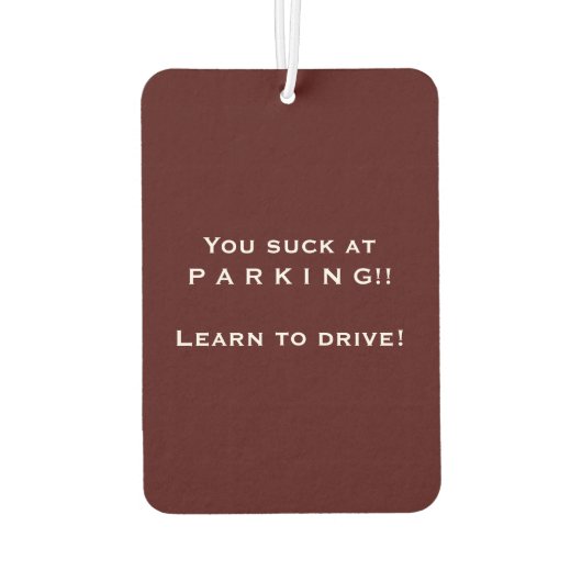 Sarcastic Parking Trophy Air Freshener Autolufterfrischer (Rückseite)