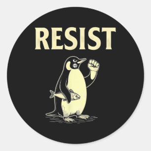 Sarcastic Penguins Residence Tarife Runder Aufkleber