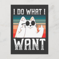 Sarcastic People Kitty Middle Finger Selfish Kitty