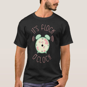 Sarcastic Pink Flamingo Sein Flock O'clock Kostüm T-Shirt