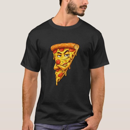 Sarcastic Pizza Slice Graphic T-Shirt (Vorderseite)