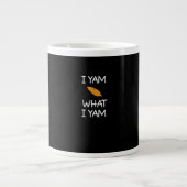 Sarcastic, Pun I Yam Was ich Yam, Funny, Joke, Fam Jumbo-Tasse (Vorderseite)