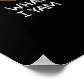 Sarcastic, Pun I Yam Was ich Yam, Funny, Joke, Fam Poster (Ecke)
