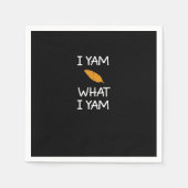 Sarcastic, Pun I Yam Was ich Yam, Funny, Joke, Fam Serviette (Vorderseite)