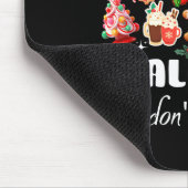 Sarcastic Quote Holiday Christmas Calories Don't C Mousepad (Ecke)