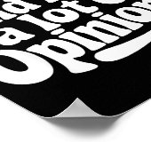 Sarcastic Quote Saying Cute & Has Onions Girly Poster (Ecke)