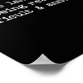 Sarcastic Quote Saying Fun Snarky Gift Difficult & Poster (Ecke)