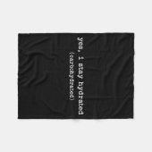 Sarcastic Quote Work Saying Snarky Carbohydrate Di Fleecedecke (Vorderseite (Horizontal))