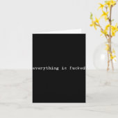 Sarcastic Quote Work Saying Snarky Gift Profanity  Karte (Gelbe Blume)