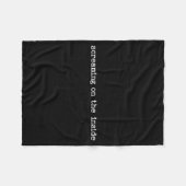Sarcastic Quote Work Saying Snarky Gift Screaming Fleecedecke (Vorderseite (Horizontal))