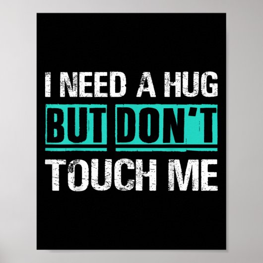 Sarcastic Quotes And Introverts Men Women Tees. I Poster (Vorne)