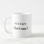 Sarcastic Quotes Shirt Fun Fact I Don T Care Kaffeetasse (Links)