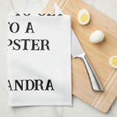 Sarcastic Racoon Funny Animal Lover Custom Humor Geschirrtuch (Viertel Falte)