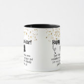 Sarcastic Resolution Funny Happy Neues Jahr Confet Tasse (Zentrum)