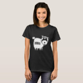 Sarcastic Scared Sheep Artwork T-Shirt (Vorne ganz)