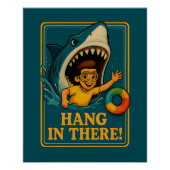 Sarcastic Shark Hang dort Poster (Vorderseite)