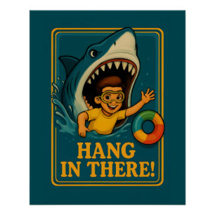 Sarcastic Shark Hang dort Poster