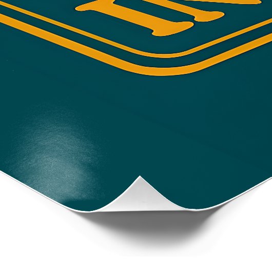 Sarcastic Shark Hang dort Poster (Ecke)