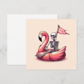 Sarcastic Skeleton über Flamingo - Bleibe Salty (Vorne/Hinten)