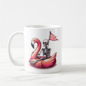 Sarcastic Skeleton über Flamingo - Bleibe Salty Kaffeetasse (Links)