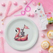 Sarcastic Skeleton über Flamingo - Bleibe Salty Pappteller (Party)