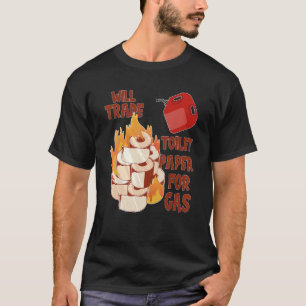 Sarcastic Spaß Toilettenpapier Benzin kann Gas Pri T-Shirt