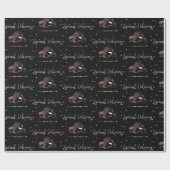 Sarcastic Special Delivery Script Lumps of Coal Geschenkpapier (Flach)