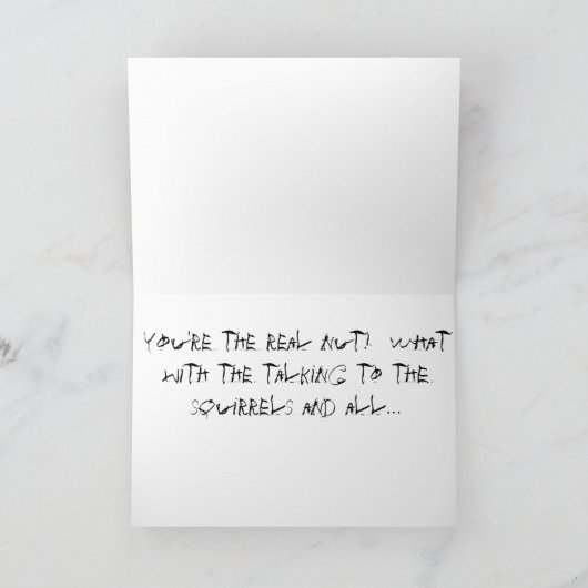 Sarcastic Squirrel Karte (Innenseite)