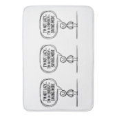 Sarcastic Strichmännchen Zitat - Energie Rettend Badematte (Vorderseite Vertikal)