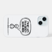 Sarcastic Strichmännchen Zitat - Energie Rettend iPhone 15 Hülle (Rückseite (Horizontal))
