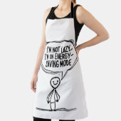 Sarcastic Strichmännchen Zitat - Energie Rettend Schürze (InSitu)