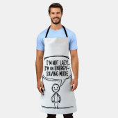 Sarcastic Strichmännchen Zitat - Energie Rettend Schürze (Getragen)