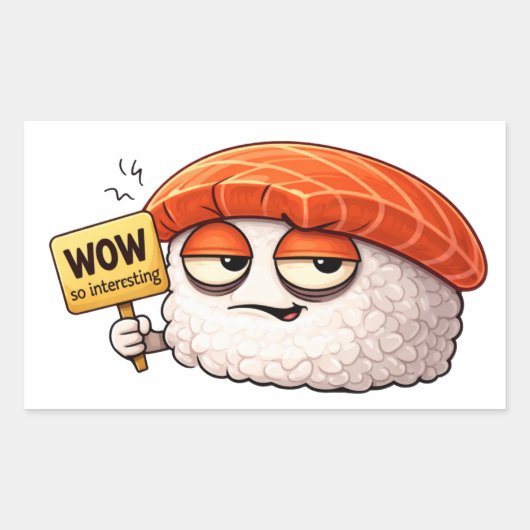 Sarcastic Sushi Roll Sticker (Vorderseite)